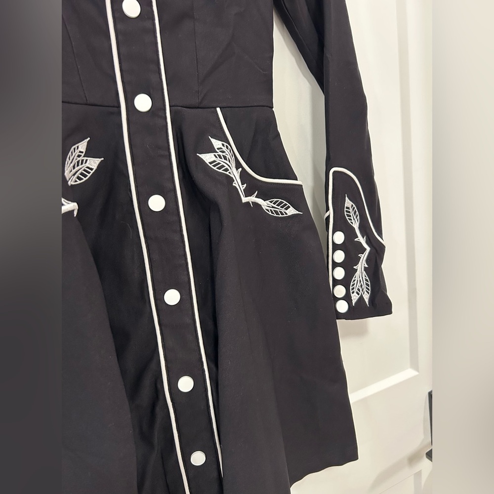NEW with Tags Katakomb June Dress Skater (Black/White) Size XS - Picture 4 of 8